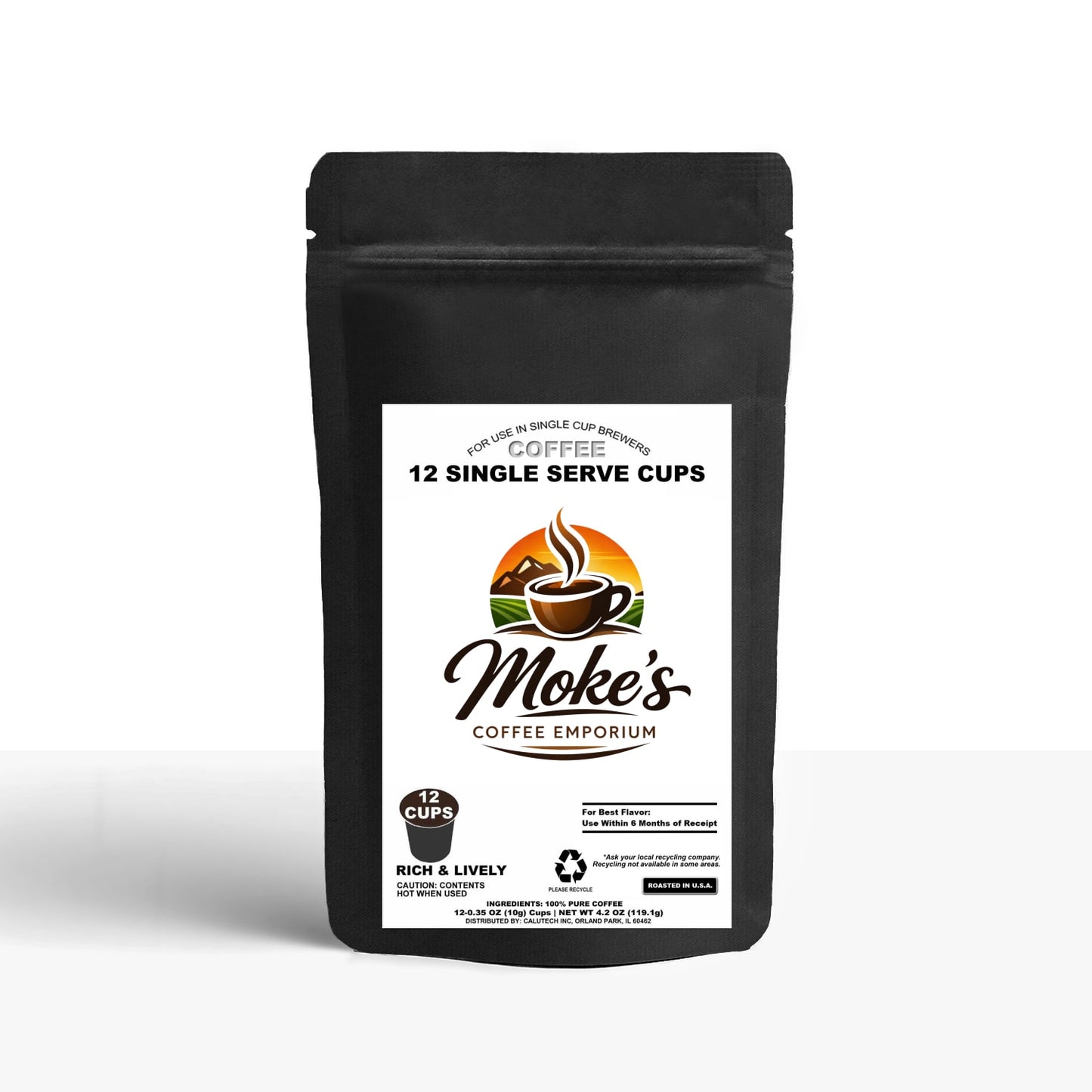 12 Pack Single Serve Coffee Capsules